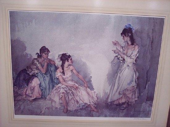 Appraisal: Sir William Russell FlintThe Pendantsigned artist's proof print cm x