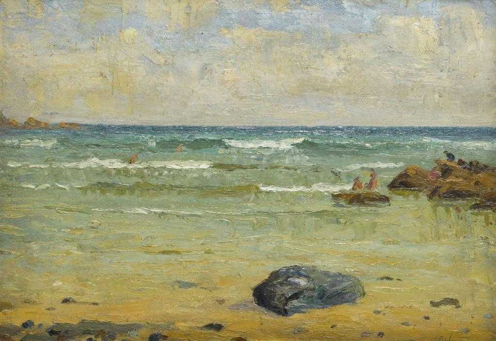 Appraisal: CHARLES BERNARD WOOD EXH - PORTHMEOR BEACH ST IVES signed