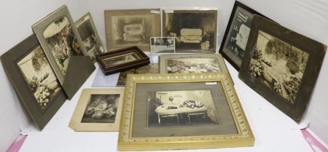 Appraisal: LOT OF MOURNING RELATED PHOTOGRAPHS LARGELYCOMPRISED OF POST-MORTEM IMAGES PHOTOGRAPHS