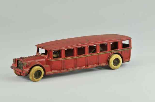 Appraisal: ARCADE PARLOR COACH BUS Late 's cast iron painted in