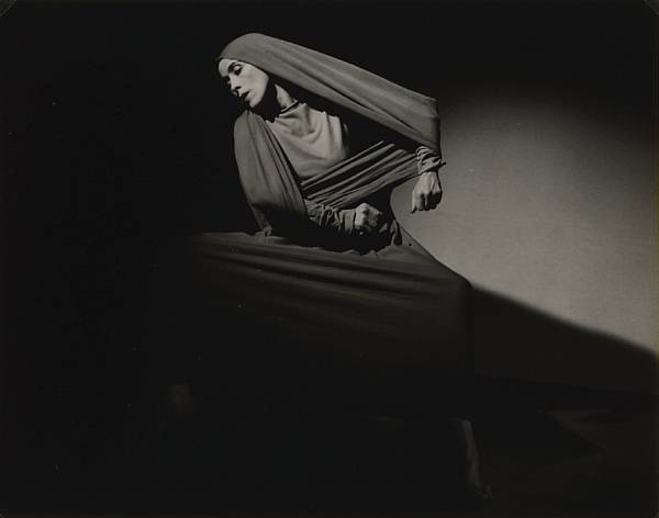 Appraisal: Barbara Morgan Martha Graham-Lamentation Gelatin silver print printed s titled