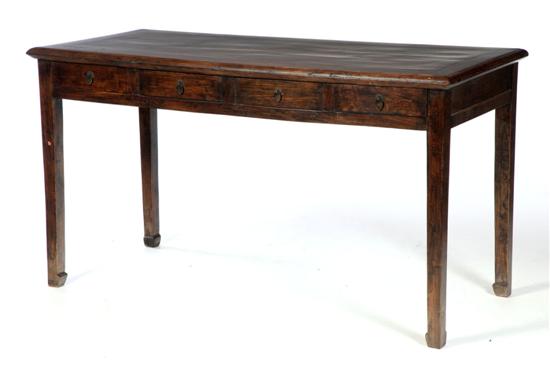 Appraisal: DESK China early th century elm Paneled top four drawers