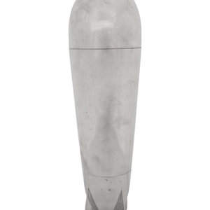 Appraisal: A J A Henckels Zeppelin Silver-Plated Cocktail Shaker Circa s