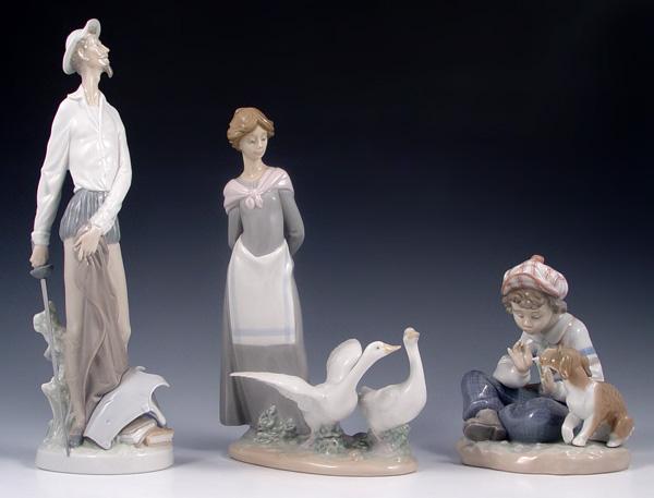 Appraisal: RETIRED LLADRO FIGURES ''Quixote Standing Up'' retired in '' tall