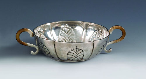 Appraisal: New York silver two handled bowl ca bearing the touch