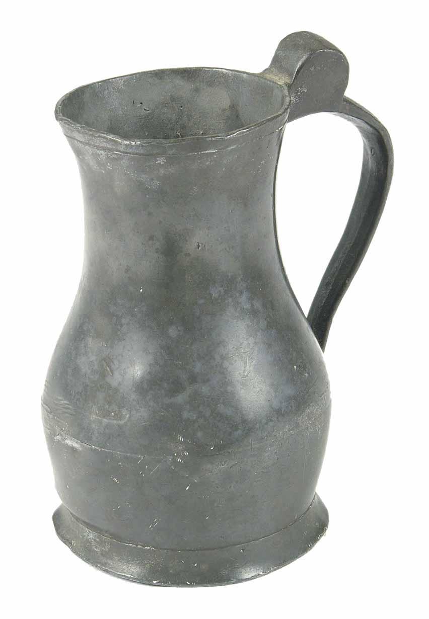 Appraisal: A Jersey pewter unlidded measure