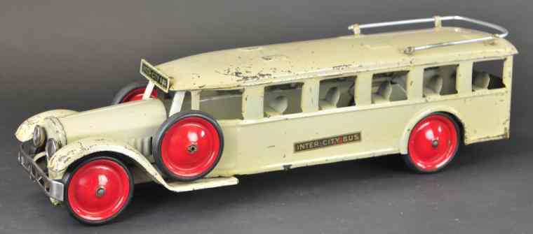 Appraisal: STEELCRAFT INTER-CITY BUS Painted in white overall pressed steel bus