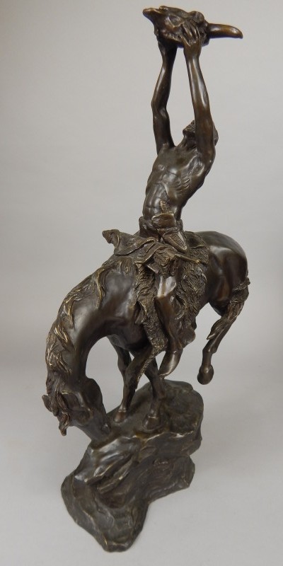 Appraisal: A modern bronze figure cast in the form of a