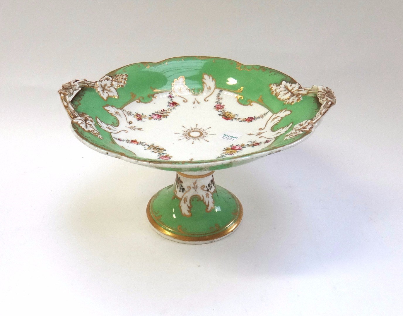 Appraisal: An English part dessert service late th century decorated with