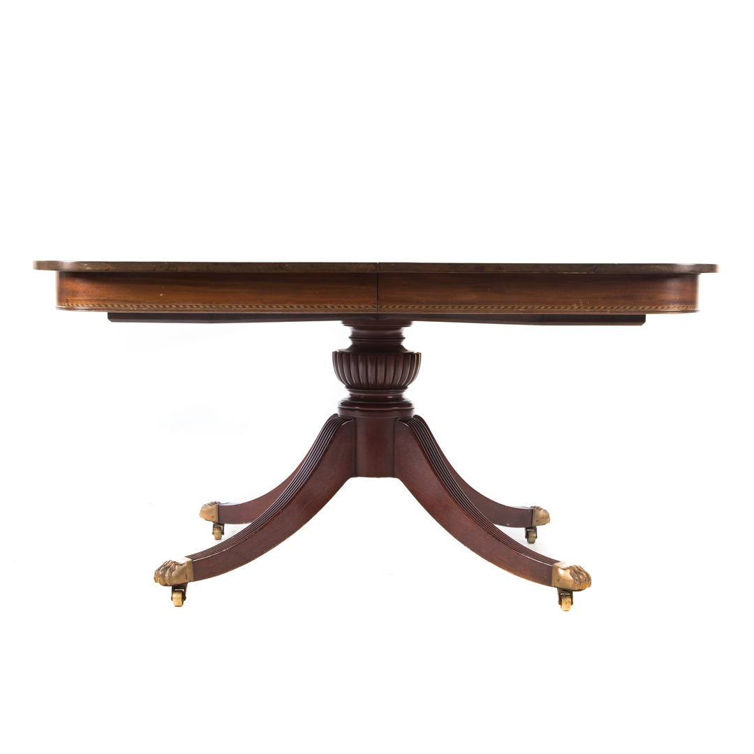 Appraisal: Potthast George III style mahogany dining table Baltimore MD th