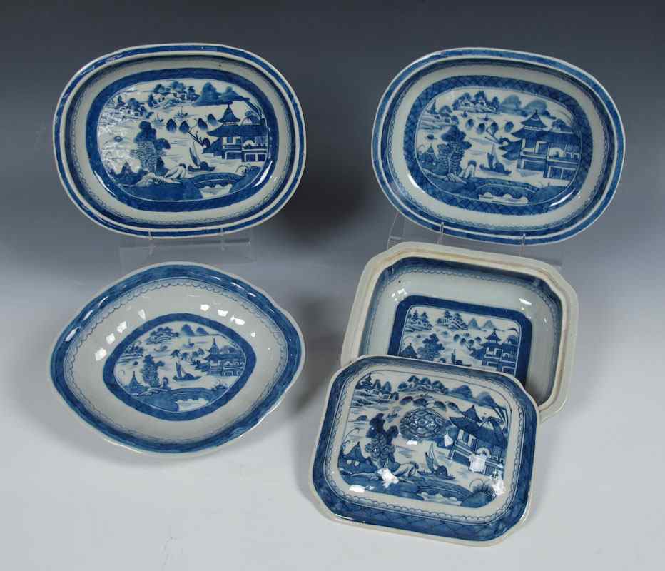 Appraisal: CHINESE EXPORT CERAMIC CANTON WARE piece group to include pair