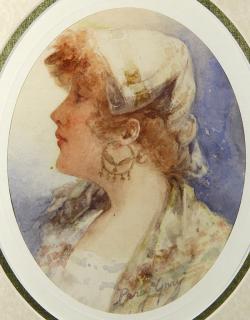 Appraisal: Watercolor Percy Gray Percy Gray American - Portrait of a