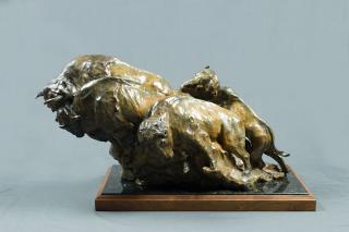 Appraisal: American Bison by Sherry Sander Sherry Sander - bronze x