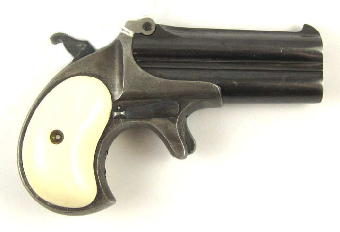 Appraisal: REMINGTON OVER UNDER DERRINGER rim fire caliber barrels stamped on