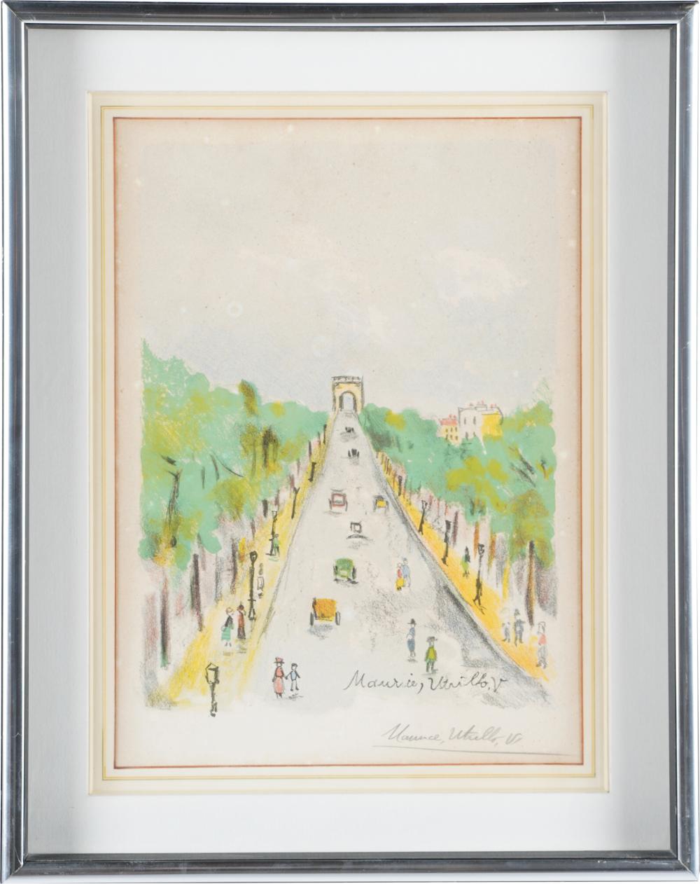 Appraisal: MAURICE VALADON UTRILLO - L'ARC DE TRIOMPHE L'arc de triomphe