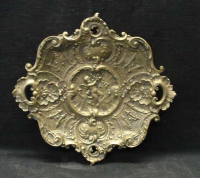 Appraisal: Brass Charger From a Queens NY estate Dimensions w x