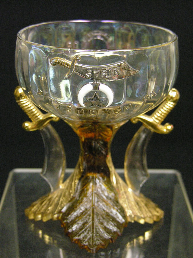 Appraisal: LOUISVILLE PITTSBURGH SHRINRS GLASS Listed in carnival glass book This