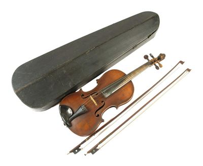 Appraisal: A violin with a carved beast terminal and a two