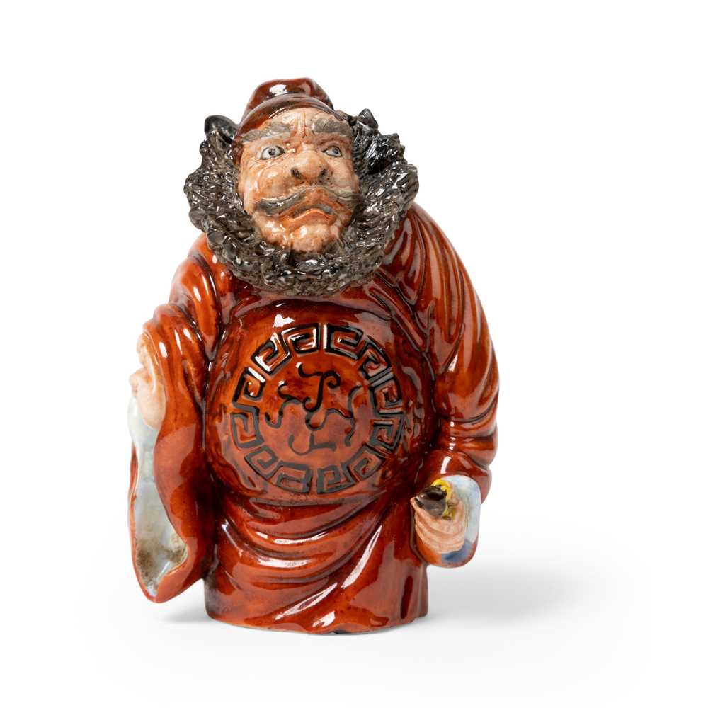 Appraisal: FAMILLE ROSE FIGURE OF ZHONG KUI TH CENTURY the vanquisher