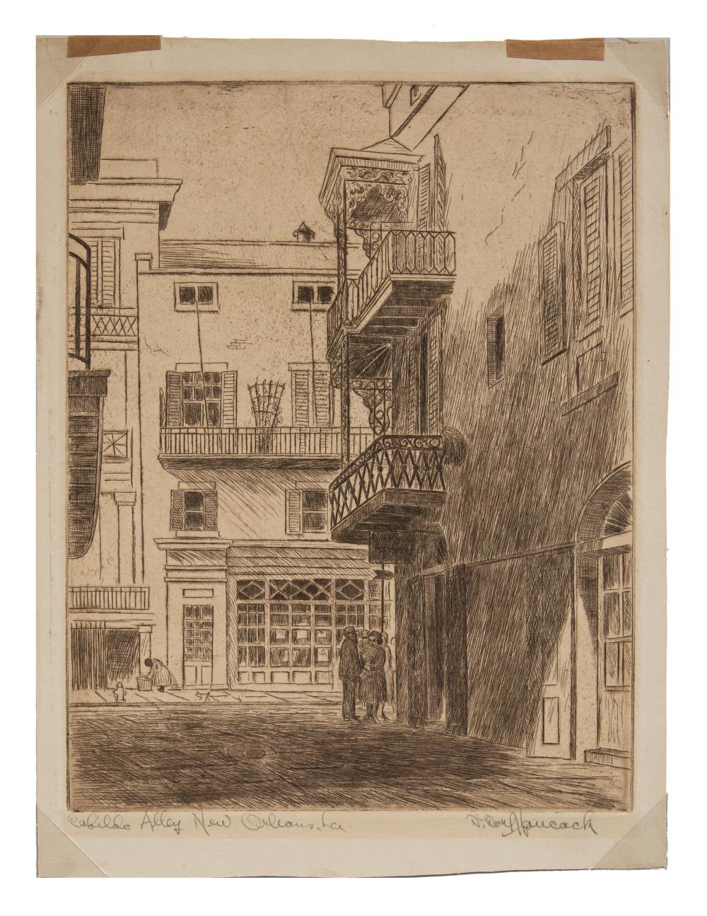 Appraisal: Collection of Five New Orleans Prints including Paul Ashbrook American