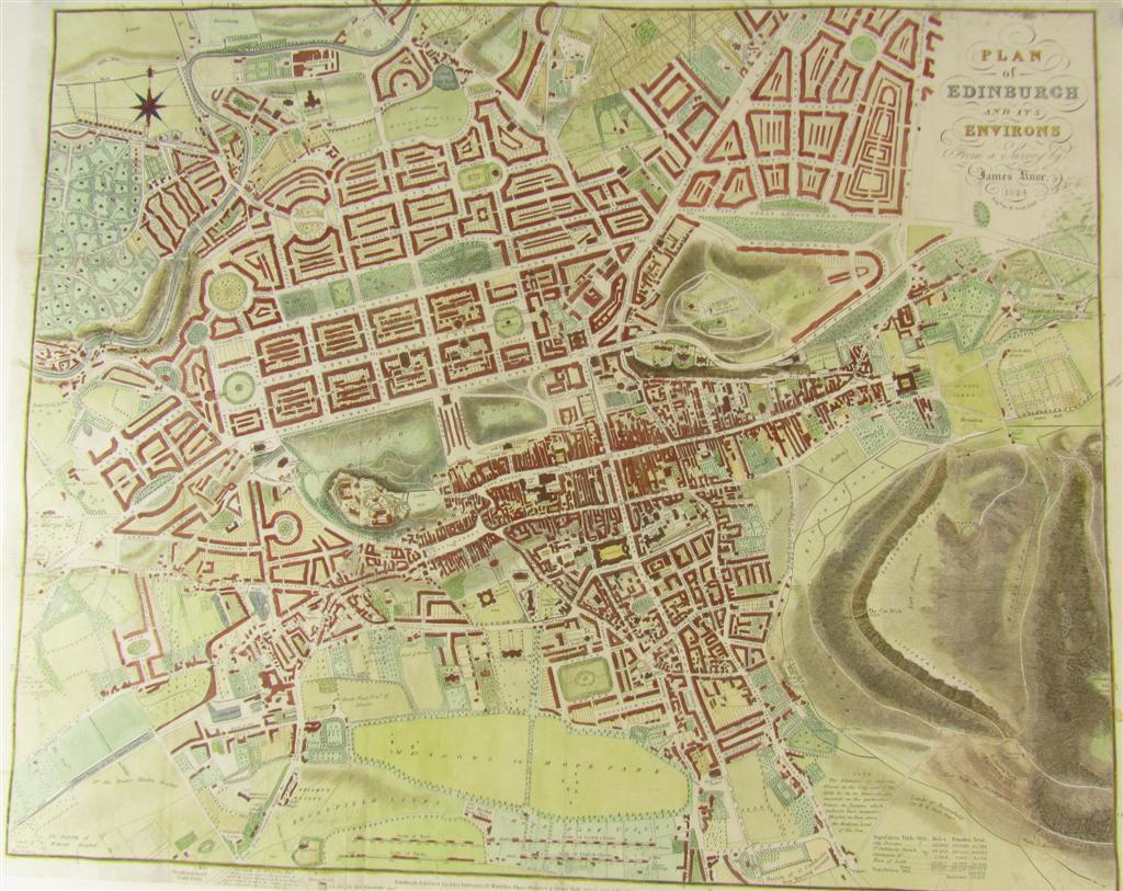 Appraisal: Edinburgh - Knox James Plan of Edinburgh and its environs