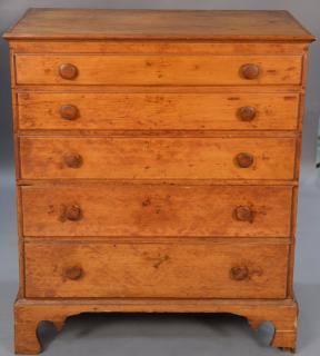 Appraisal: Chippendale blanket chest with lift top over three false drawers