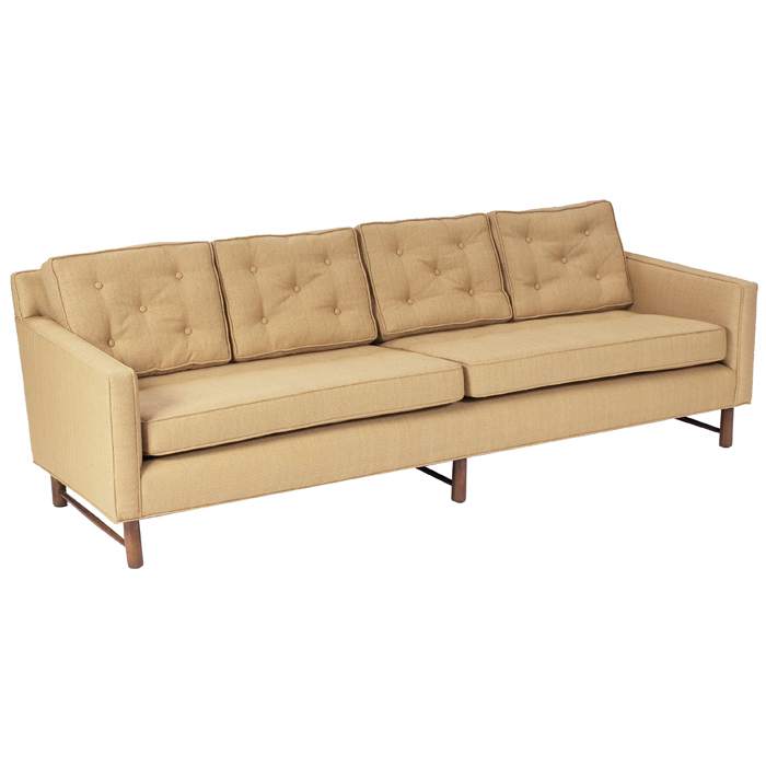 Appraisal: Edward Wormley sofa by Dunbar four down-filled tufted back cushions