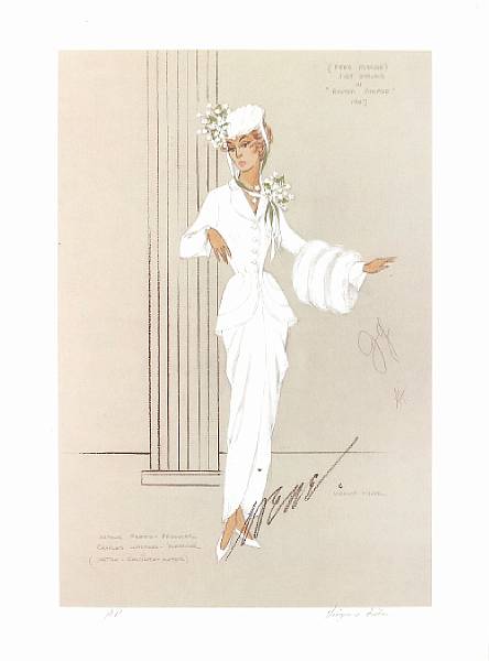 Appraisal: A Judy Garland reproduction costume design sketch by Irene from