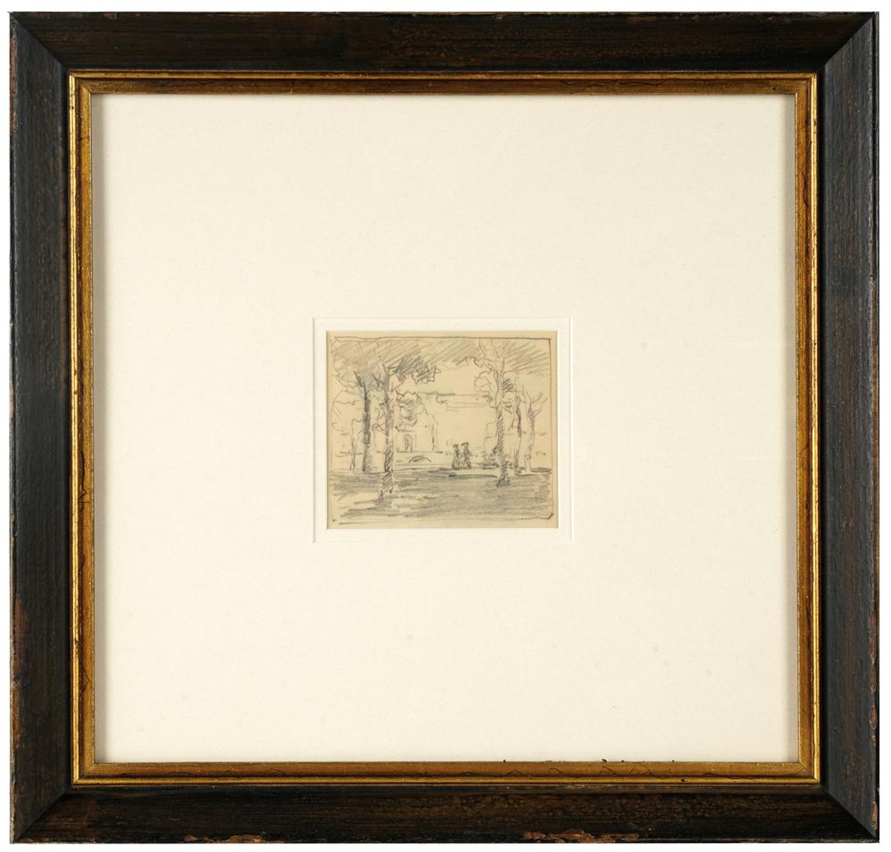 Appraisal: EDGAR PAYNE - BRETON SQUARE pencil on paper unsigned authentication