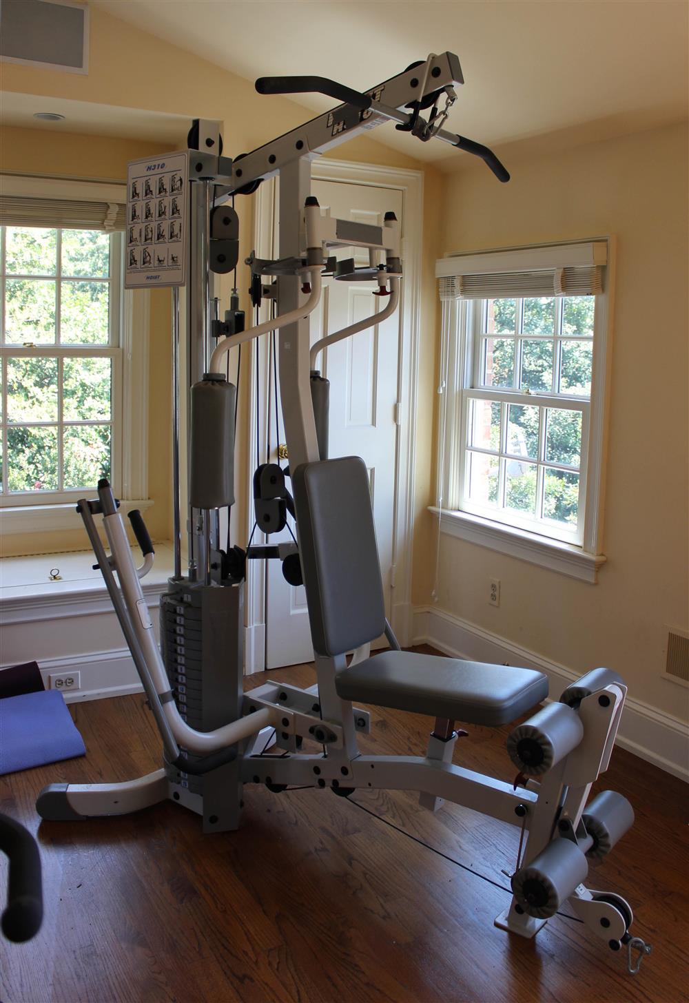 Appraisal: DENISE AUSTIN'S HOIST H WEIGHT MACHINE STATION with rack for