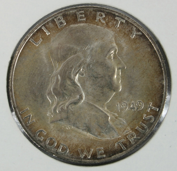 Appraisal: -D Franklin Silver Half Dollar