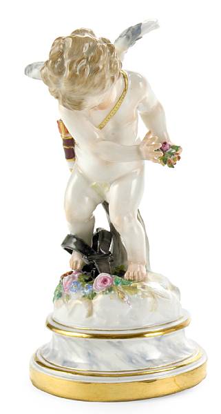 Appraisal: A Meissen porcelain figure of Cupid late th early th