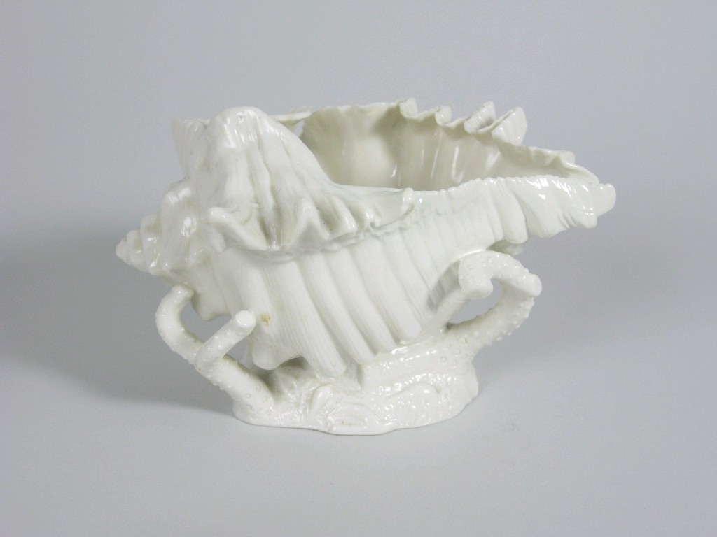 Appraisal: A Belleek first period Vase of shell shape with coral