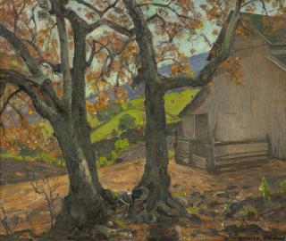 Appraisal: William Wendt ''The Ranch'' estate stamped lower right estate stamped