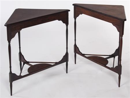 Appraisal: A pair of late th early th century rosewood side