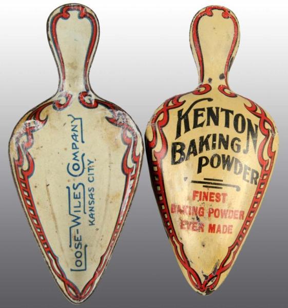 Appraisal: Lot of Small Tin Scoops Description Includes one for Kenton