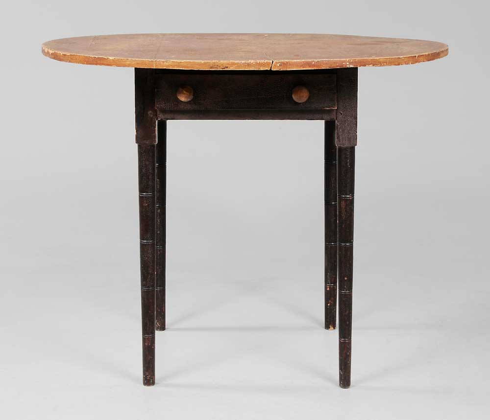 Appraisal: American Grain-Painted Federal Table possibly Southern th century poplar and