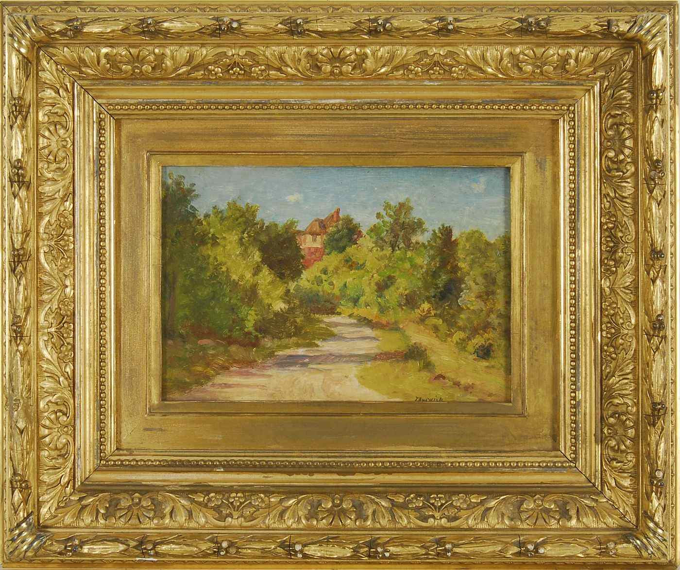 Appraisal: HORACE ROBBINS BURDICKAmerican - Pathway through the trees leading to