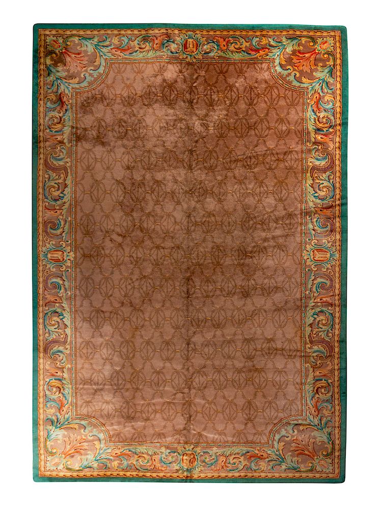 Appraisal: A Savonnerie Wool Rug A Savonnerie Wool Rug th Century