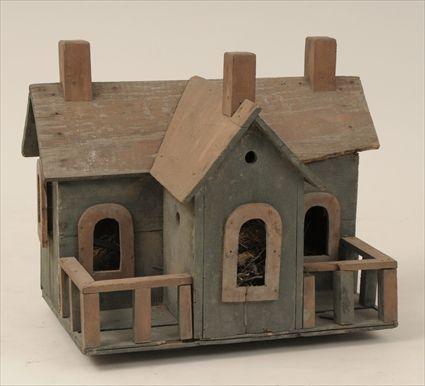 Appraisal: American Painted Wood Birdhouse x x in