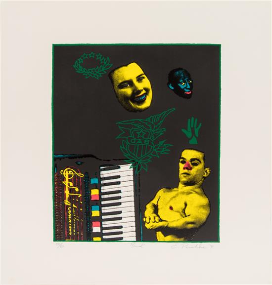 Appraisal: Sale Lot Ed Paschke American - Bad together with text