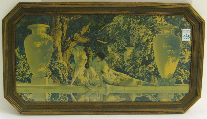 Appraisal: A MAXFIELD PARRISH COLOR PRINT titled Garden of Allah in