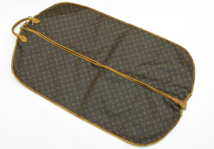 Appraisal: LOUIS VUITTON GARMENT BAG of dark brown LV monogram canvas