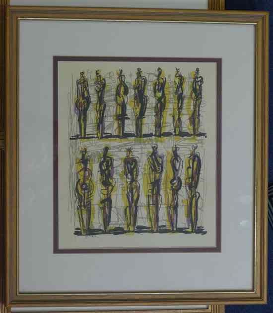 Appraisal: Henry Moore - lithograph Heads Figures and Ideas frontispiece x