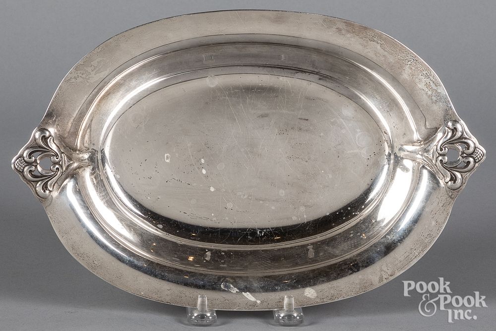 Appraisal: Royal Danish sterling silver serving dish Royal Danish sterling silver