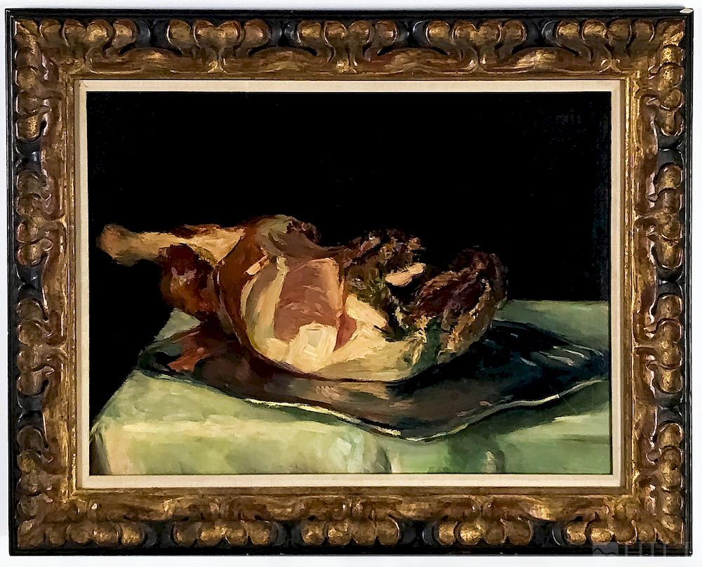 Appraisal: Edmund Pick Morino - Ham Hock Oil Painting Edmund Pick-Morino