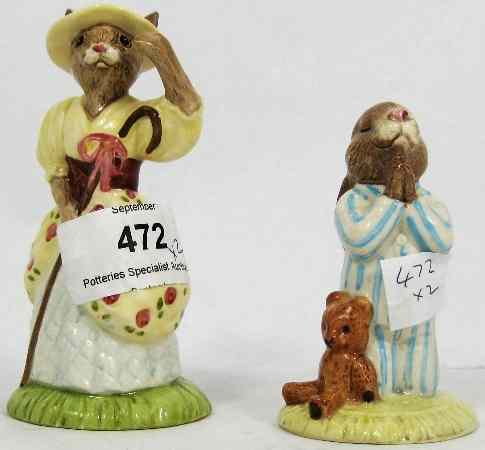 Appraisal: Royal Doulton Bunnykins Figures Little Bo Peep DB and Bedtime