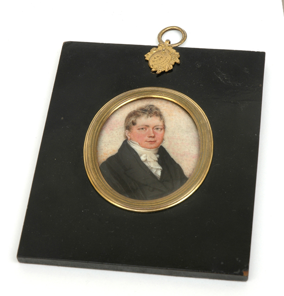 Appraisal: A GEORGE III MINATURE ON IVORY By A R Burt