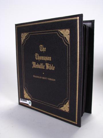 Appraisal: Franklin Mint Thomason Medallic bible copyright sixty medals in presentation