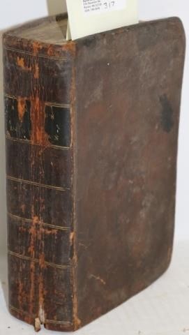 Appraisal: LEATHER BOUND BOOK TITLED THE AMERICANPRACTICAL LUNARIAN AND SEAMAN'S GUIDE